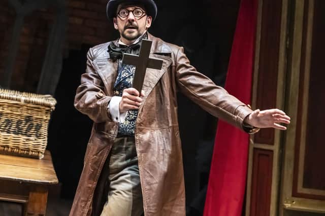Chris Hannon in Dracula: the Bloody Truth which is coming to the Stephen Joseph Theatre (Credit Pamela Raith)