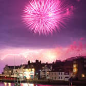 A close up of the lightning from the image taken by View Yorkshire