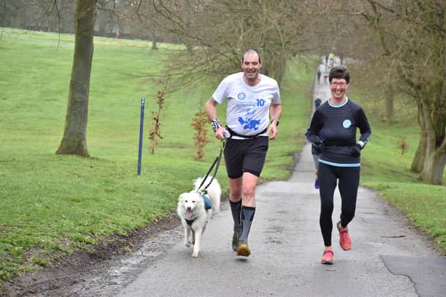 Stuart and Lyn Gent in action at the Sewerby Parkrun last weekend.