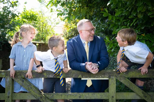 Terrington Hall youngsters with head Huw Thomas.
