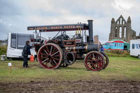 Visitors look at a traction engine at Whitby Steam Rally - but days two and three of the event were lost due to the ground being waterlogged after heavy rain.
picture: Tony Johnson