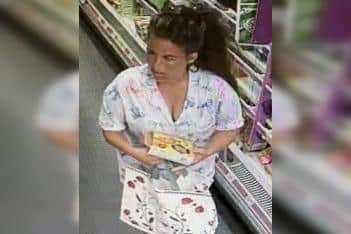Police have issued this CCTV of a female that they would like to speak to, following a shop theft in Scarborough that occurred on July 2.