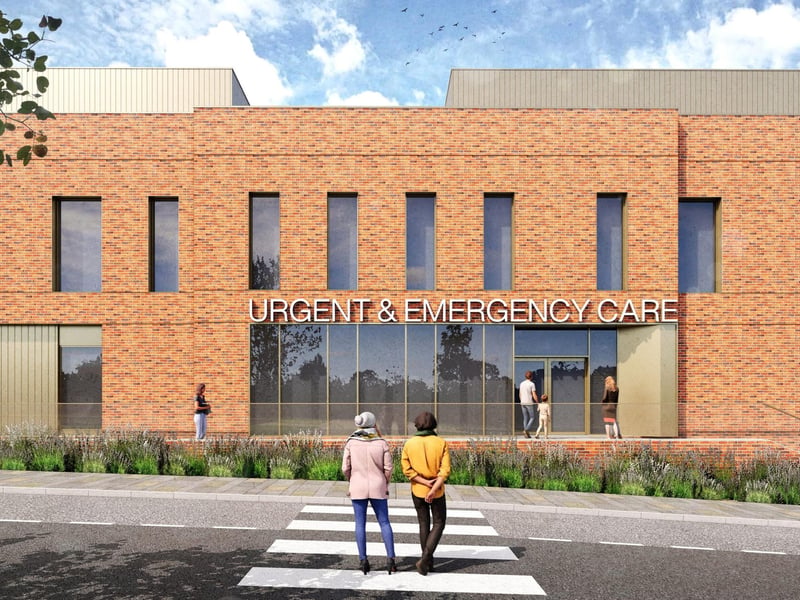 The entrance to the Urgent and Emergency Care Centre