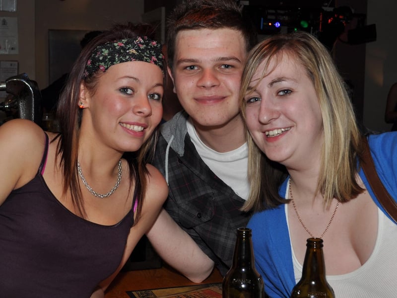 Aleysha, Lauren and Shrek out together!