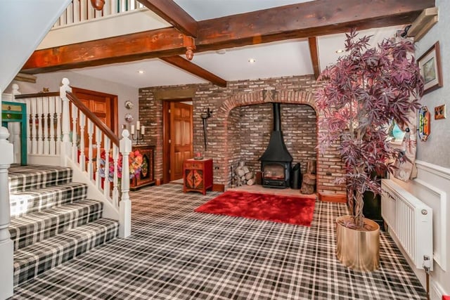 An impressive entrance to the property.