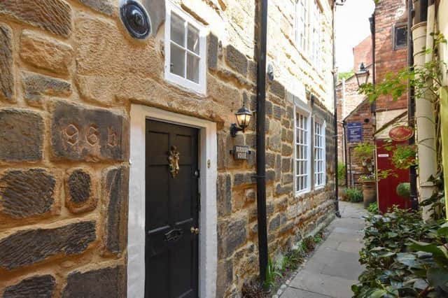 The attractive location of the centuries old town house, off Church Street in Whitby.