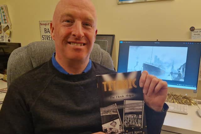 Bridlington author Richard M Jones with his latest book