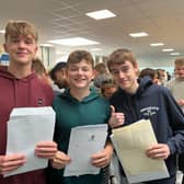 There were tears of joy and laughter across schools in North Yorkshire, including Scalby School, as students eagerly collected their GCSE results. (Pic: Scalby School)