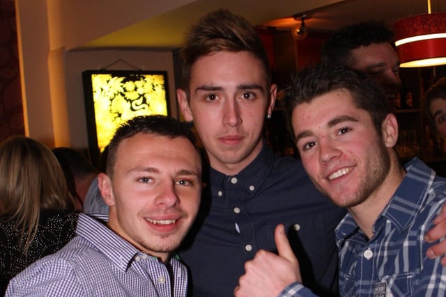 Dave, Michael and Cameron in Tuis Cocktail Bar in Malton.