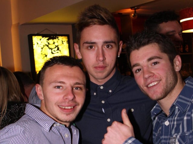 Dave, Michael and Cameron in Tuis Cocktail Bar in Malton.