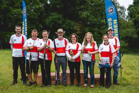 Sarah Monteith, third from right, was part of the England team at the British Championships.