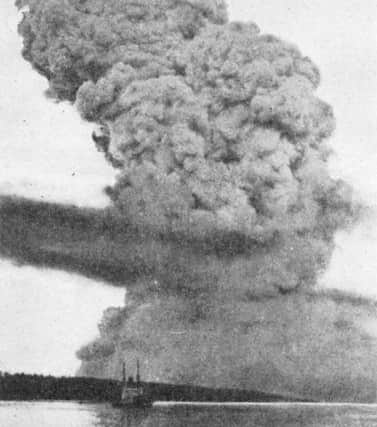 The SS Mont Blanc blew up with such force that it wiped out thousands of buildings across the town and killed 1700 people.