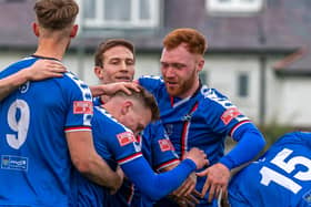 Lewis Ritson, right, has signed a new deal with Whitby Town.