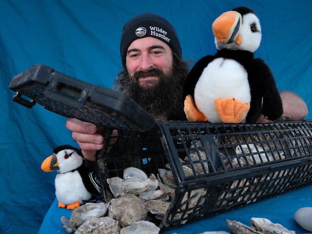 Andrew Jayes on the Puffin Stall.