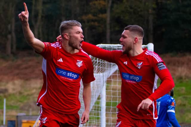 Aidan Rutledge scored a hat-trick for Boro against Rushall Olympic on Saturday afternoon.