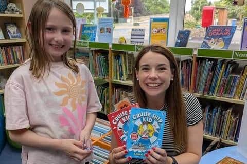 Emma Swan's visit celebrated the start of the Summer Reading Challenge.