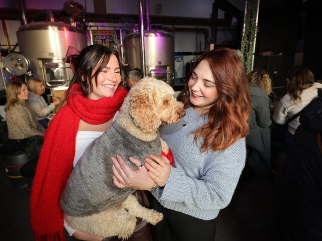Enjoying the Whitby Christmas Festival at Whitby Brewery. picture: Richard Ponter