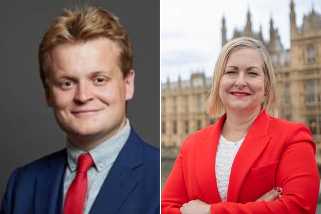 MPs Euan Stainbank (courtesy House Of Commons/Laurie Noble), and Alison Hume.