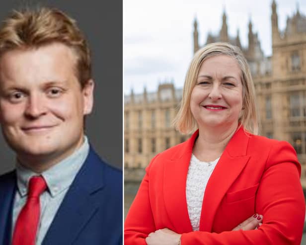 MPs Euan Stainbank (courtesy House Of Commons/Laurie Noble), and Alison Hume.
