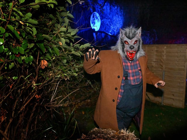 A werewolf surprises passengers!