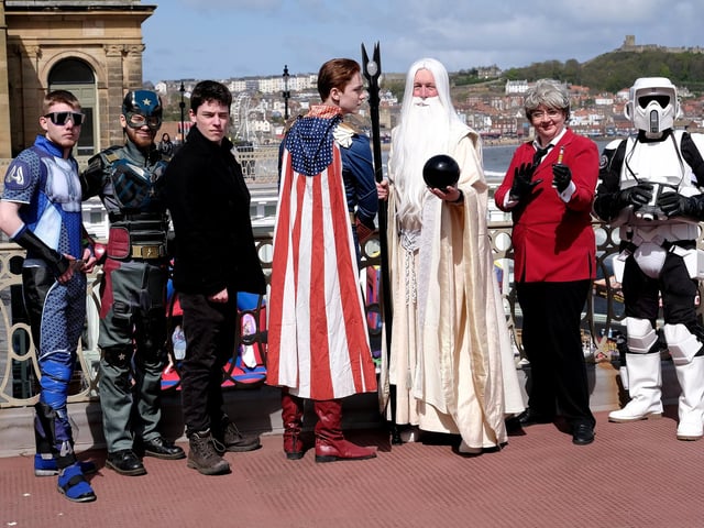 Many visitors took the opportunity to get into character