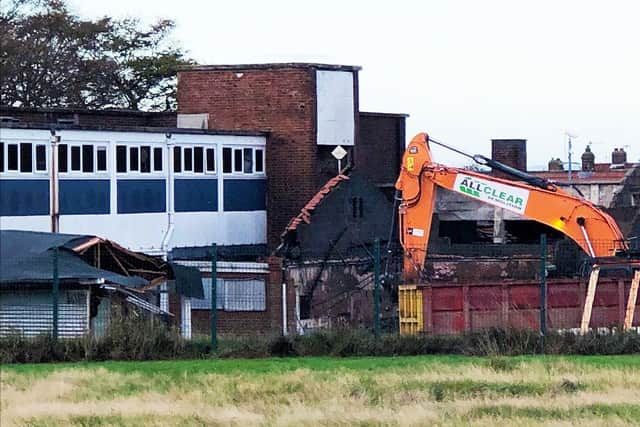 Demolition of the derelict school buildings
