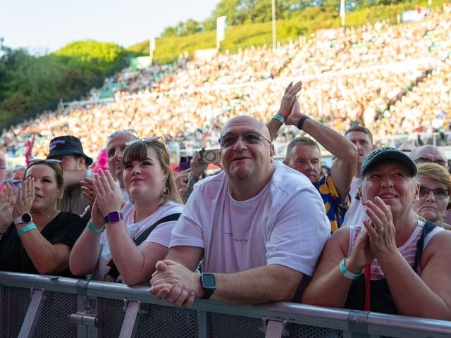 A packed crowd enjoyed the show