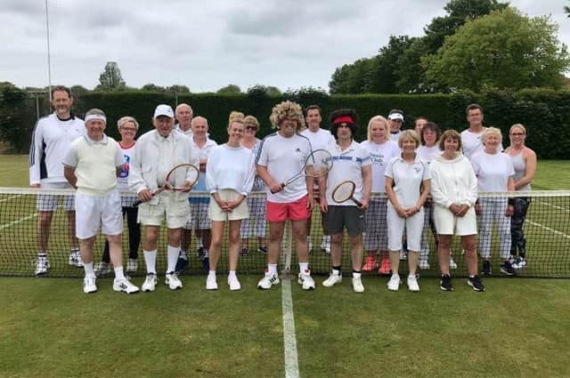 The players who played in the Whites and Strawberry tea event at Bridlington Lawn Tennis Club on Sunday.