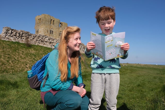Looking for clues at Scarborough Castle