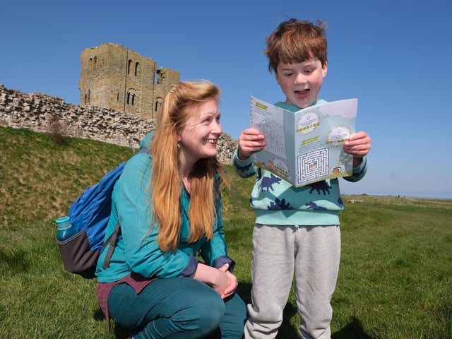 Looking for clues at Scarborough Castle