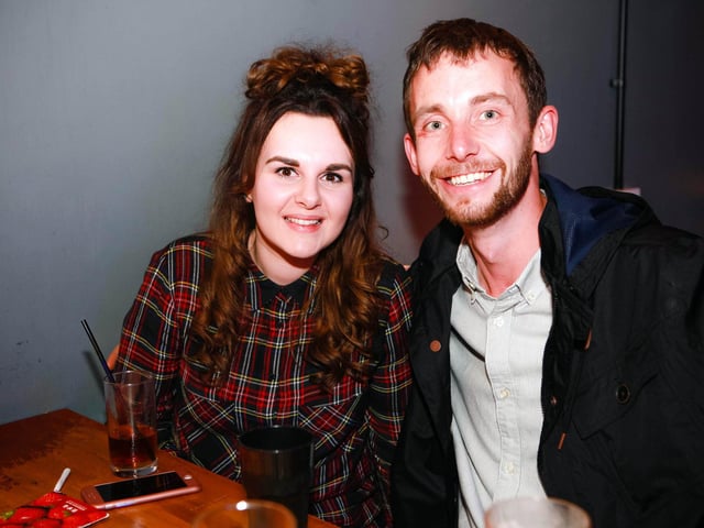 Dave & Louise enjoy their night out in Blue Lounge