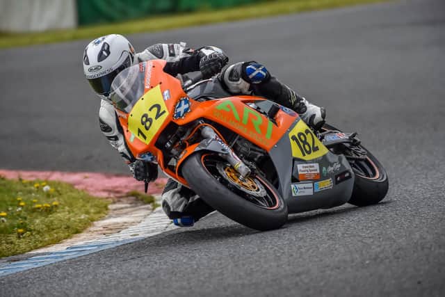 Paul Moir in action at Mallory Park.