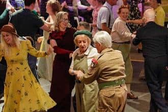 Dancing 40s style at Eden Camp.