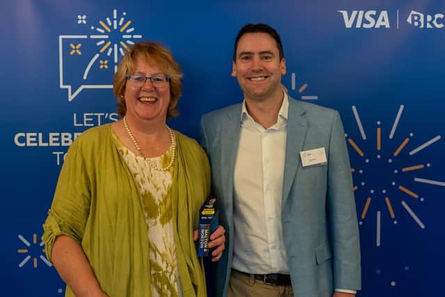 Smiles all round at the awards ceremony