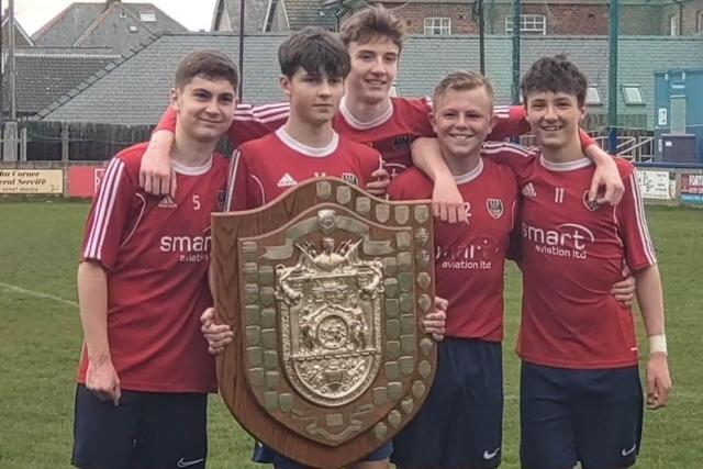 Eskdale School U16 boys' Scarborough and District football champions 2023.