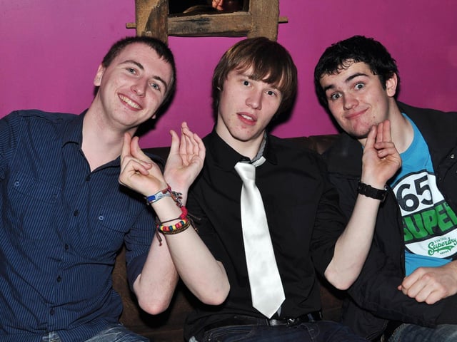 Matty, Ross and Jake party away.