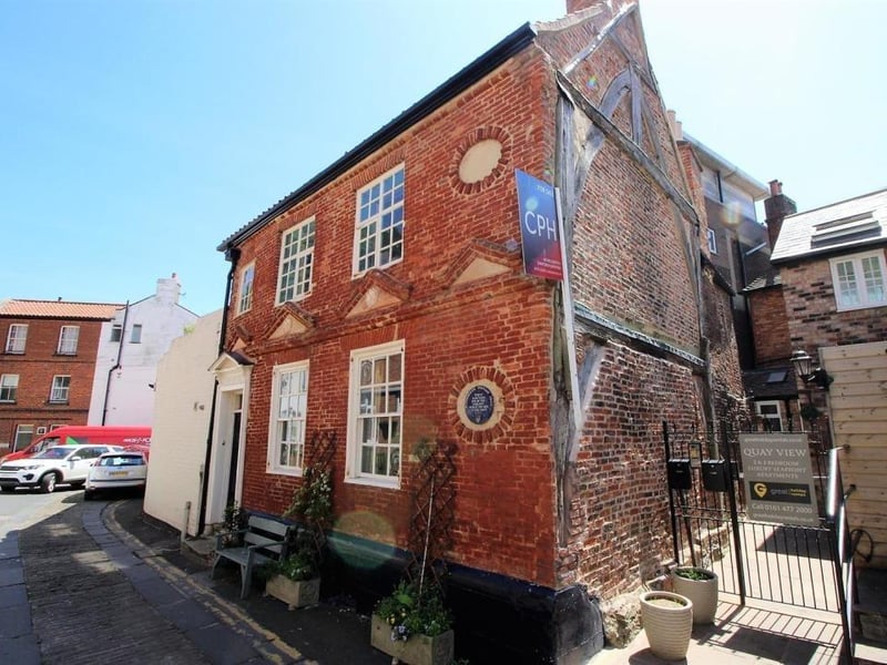 A street view of the historic property in Scarborough Old Town.