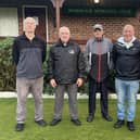 From left, Peter Harvey, Ian Hadden, Peter Hodgson, Andy Webb and Barrie Watson