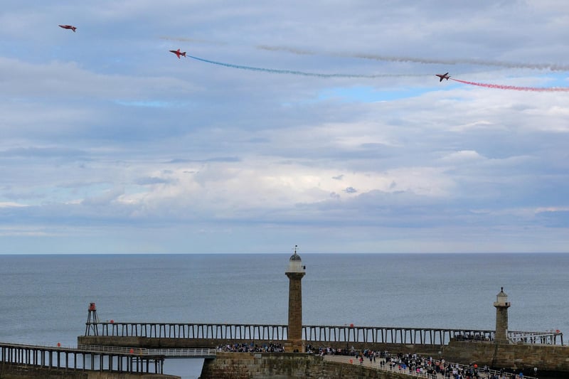 The Red Arrows at Whitby.
picture: Richard Ponter