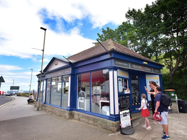 Seventh place goes to Peaches 'n' Cream, which is situated conveniently at Peasholm Gap in Scarborough.