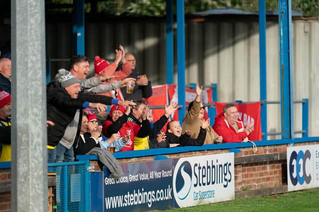 Boro fans cheer on their team. Photo by Wandering Photography