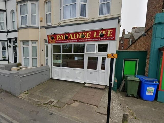 Paradise Life Cantonese Takeaway is located on Hilderthorpe Road, Bridlington. One Google review said: "Excellent food, the whole family loved it. All served piping hot and ready for when we booked collection. Beautifully spiced and good portion size. An excellent takeaway."