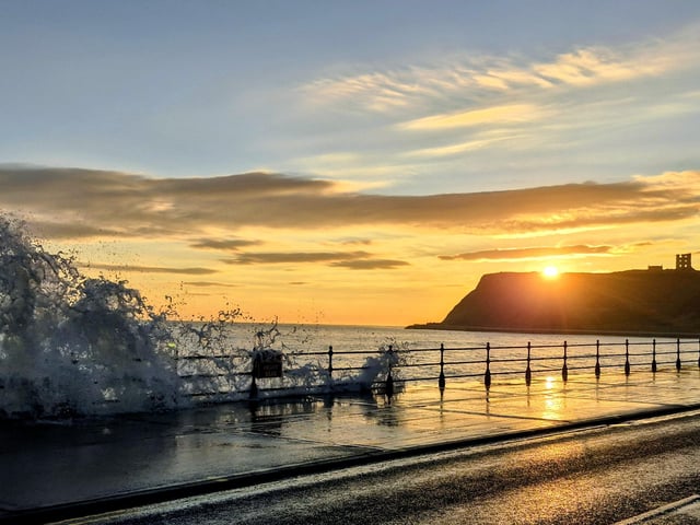 Wonderful waves at sunrise, by Coralie McGrath.