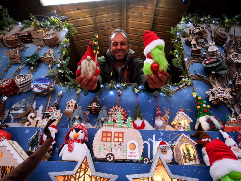 Abz Saeed from the Festive House pictured at the market.