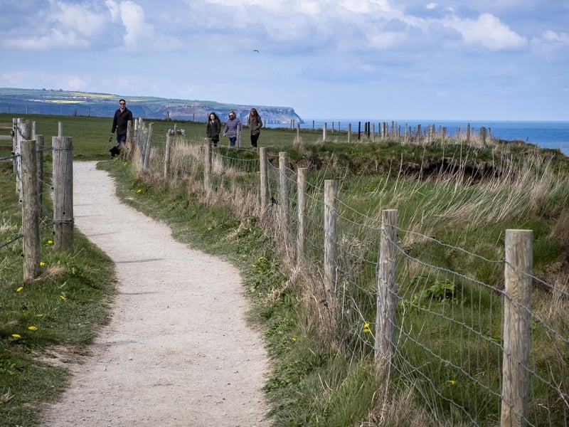Coast path along the Cleveland Way. photo: Marisa Cashill