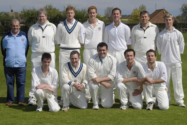 The 2007 Forge Valley Cricket Club team line up with George Ireland, back, row, extreme left.