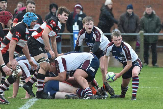 Alex Rowley in action during Scarborough RUFC's home loss against Malton & Norton PHOTO BY PAUL TAIT