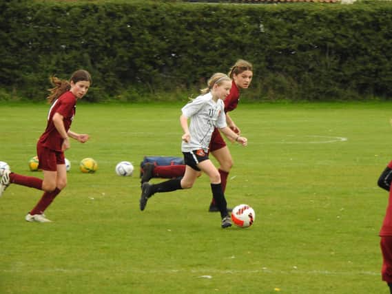 Scarborough Ladies Under-13s take on Scarborough Ladies Lionesses Under-13s.