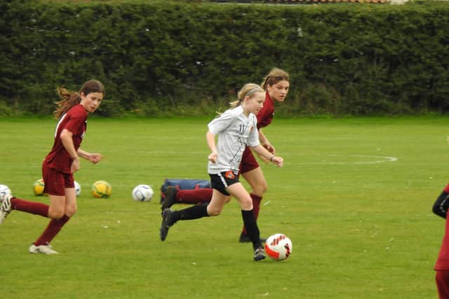 Scarborough Ladies Under-13s take on Scarborough Ladies Lionesses Under-13s.