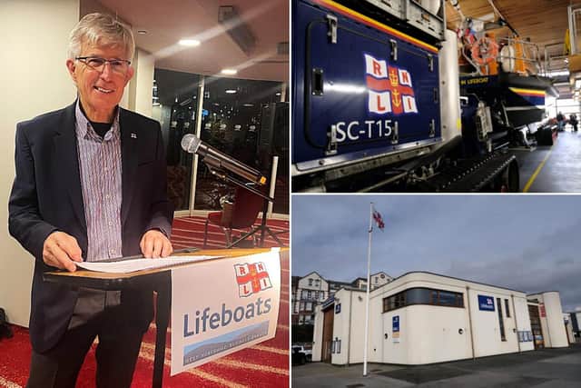 Clive Rand as instrumental in the fundraising appeal to secure Bridlington RNLI with a new lifeboat. Photos courtesy of the RNLI and Richard Ponter.